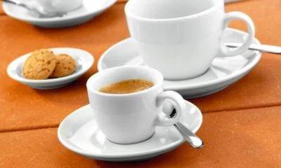 6 x Espressotasse inkl. Untertasse weiß Seltmann Weiden VIP. Moccatasse Gastro