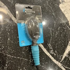 Master Grooming Tools Dog Brush, Oval Pin Brush, ergonomic soft grip handle