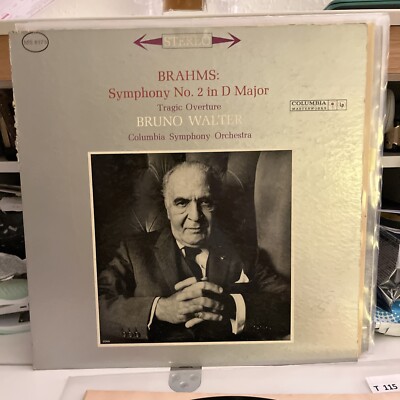 BRAHMS SYMPHONY NO 2 LP BRUNO WALTER T115