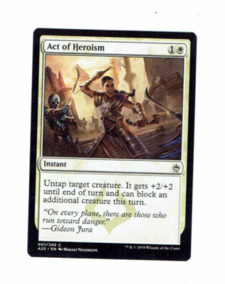 Act Of Heroism Instant #1 C A25 EN Magali Villeneuve WOTC 2018 #MTG Card |  eBay