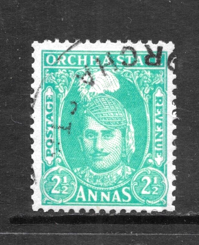 1939-42 ORCHHA, ORCHA,SG38 CAT £450 FINE USED, 2 1/2 A, KGVI,INDIA,INDIAN STATES