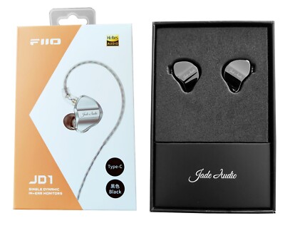 FiiO JD1 TC Single Dynamic In-Ear Monitors USB Type-C HiFi Earphones (Black)
