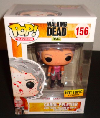 THE WALKING DEAD FUNKO POP #156 BLOODY HOT TOPIC EXCLUSIVE CAROL PELETIER | eBay