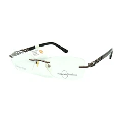 Naturally Rimless NR 351 Brown Rimless Eyeglass Frame 51 17 135