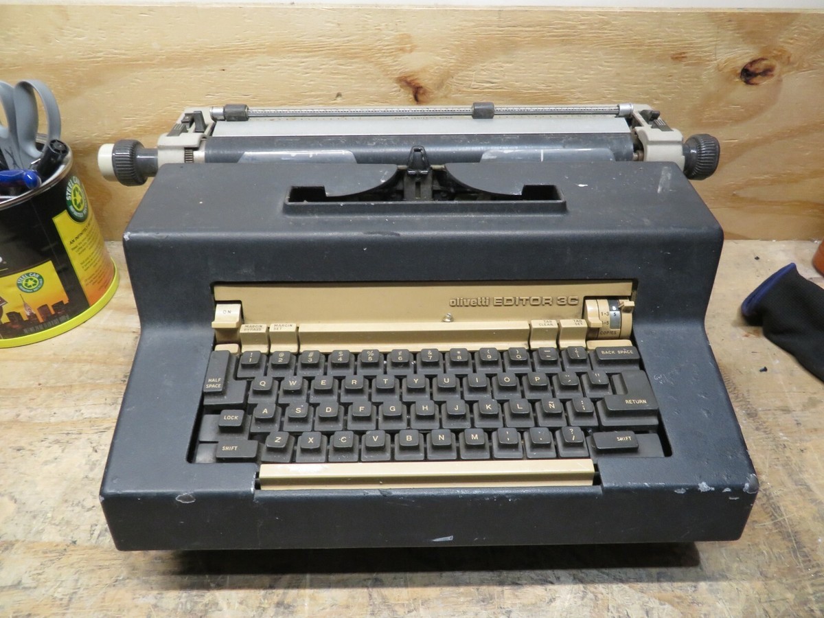 Olivetti タイプライター LETTERA 38 ELECTRIC Rare Vintage Olivetti Editor 3 Electric Typewriter UNTESTED