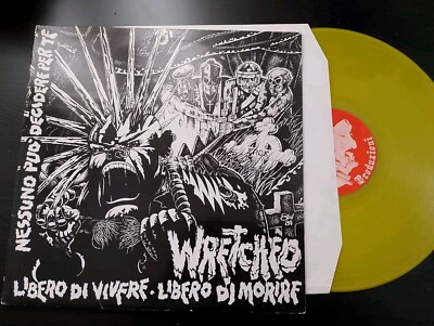 WRETCHED - Free Of Living Free Of Mire - Gelbe Vinyl LP 