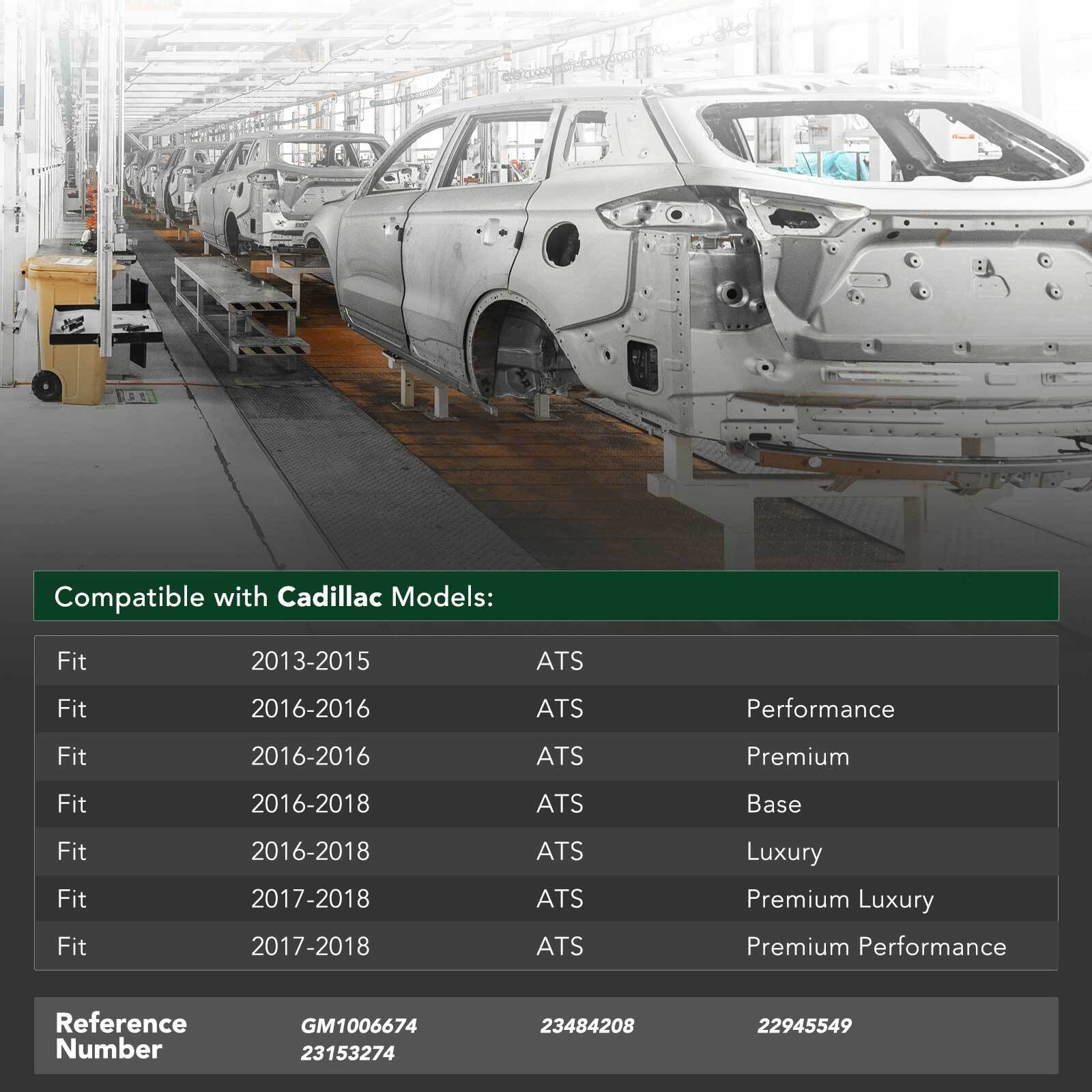 Aluminum Front Bumper Cover Reinforcement Impact Bar for Cadillac ATS 2013-2018