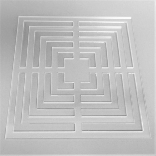 Square Shaped Clear Acrylic Quilting Templates Craft Stencil