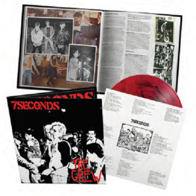 7 Seconds The Crew RED/BLACK VINYL LP Record! seven Deluxe Edition With Book NEW