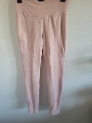 New Balance Women’s Small Ankle Leggings With Mesh Activewear Pocket Pink 