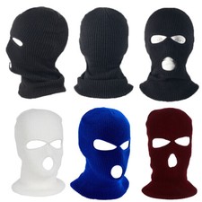 3 Hole Full Face Mask Ski Mask Winter Cap Balaclava Hood Beanie Tactical Hat Men