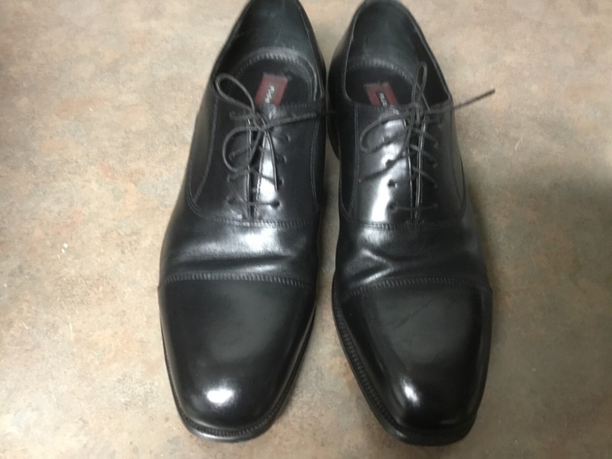 Florsheim Edgar Cap Toe Oxford Shoes 17168-01 Black Lace-Up  display picture 1