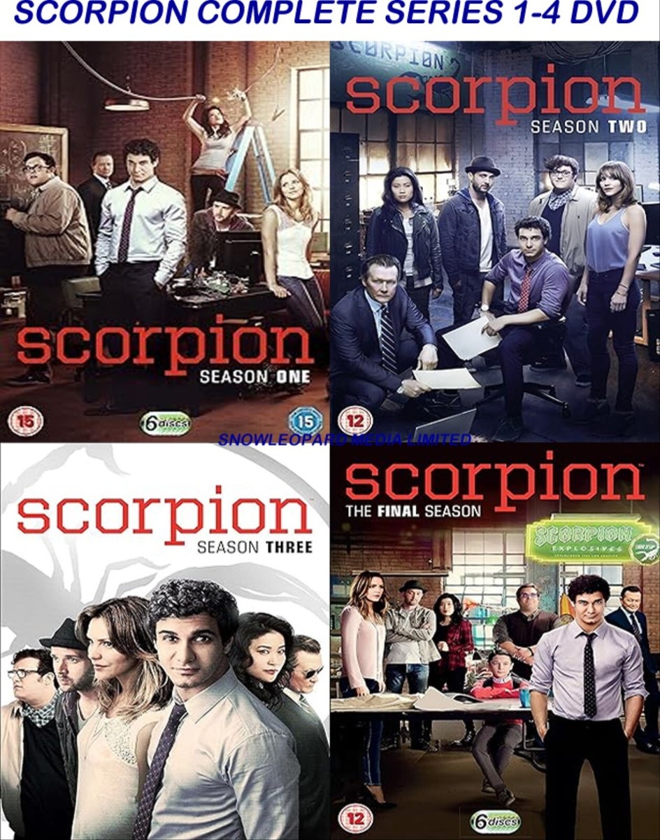 SCORPION COMPLETE SERIES 1-4 DVD Season 1 2 3 4 Brand New Sealed
