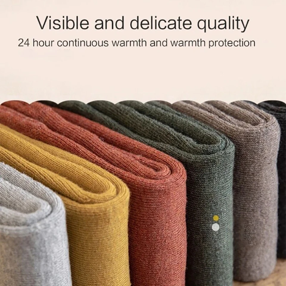 Women Winter Warm Leg Warmers Knit Crochet Lady High Knee Knitted Socks Leggings - Image 3 of 4