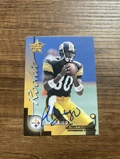 2000 Leaf Rookies & Stars Plaxico Burress Rookie auto /1000 Steelers