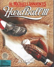 1992 Accolade Hard Ball III IBM big box game w/ manual / original box