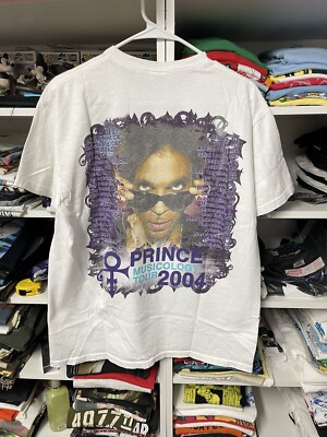 Prince Size L Anvil Vintage 2004 Tour T Shirt Musicology Y2K Men