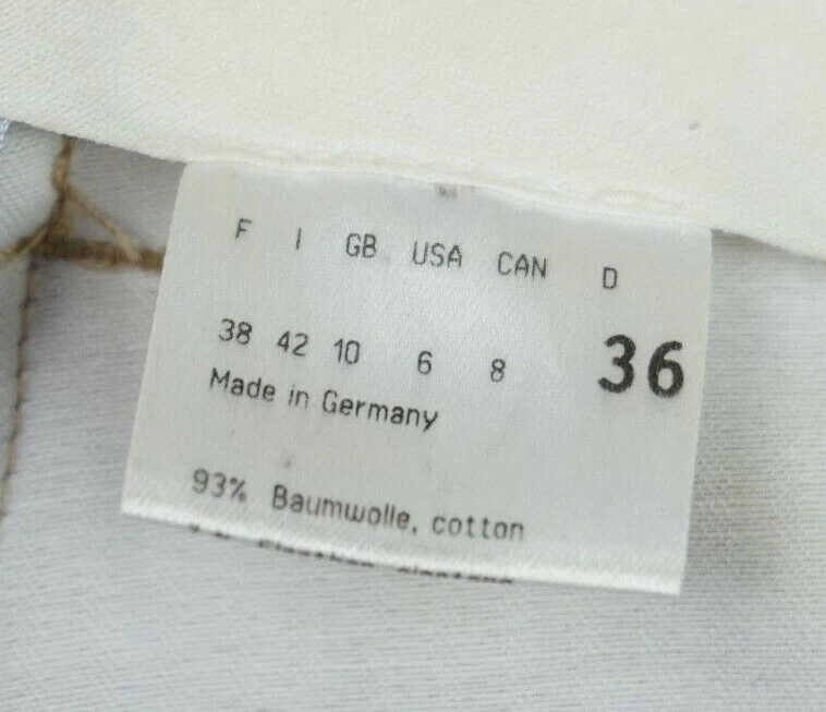 Pantalones Cortos Alemanes Strenesse Beige Algodón Tostado Talla 36 Con Cordones  Foto 4 de 4