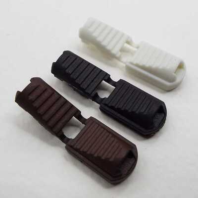 Kordel Endanschlag Zugschloss 5 mm Knebelschnürung Mantel Anorak Etikett 3 FARBEN KAUFEN 2 4 8 201D