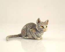 Franz Bergmann Vienna Beautiful RELAXING CAT Bronze Cold Painted Bergman Brass