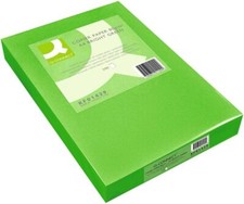 Image of Q-Connect (PACK OF 500) Bright Green Coloured A4 Copier Paper 80gsm Ream KF01429
