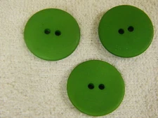25 NEW 1 INCH DULL FINISH  EMERALD GREEN   BUTTONS