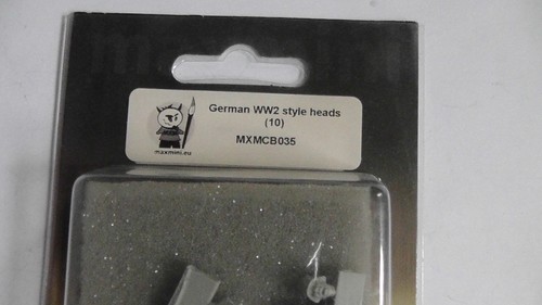 Maxmini German WW2 Style Heads x 10 MXMCB035 - Picture 2 of 3