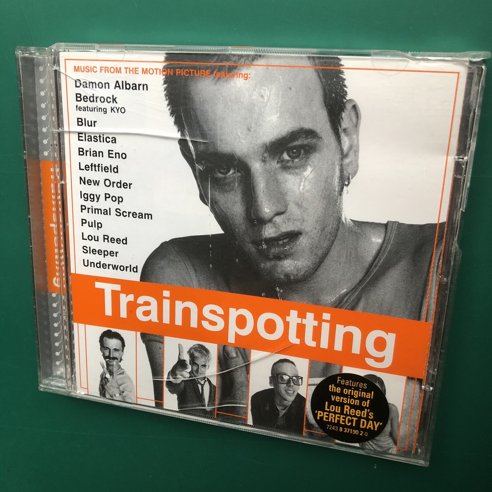 TRAINSPOTTING Danny Boyle Film Soundtrack CD Iggy Pop Blur Pulp Leftfield PROMO