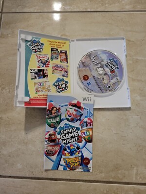 Hasbro Family Game Night 3 - Nintendo Wii Complete with Manual
