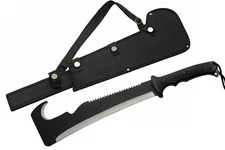 SZCO Supplies 19.5” Hook And Sawback Ultimate Outdoor Survival Machete With