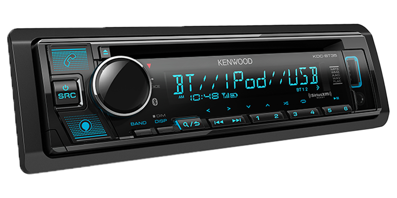 KENWOOD KDC-BT35 CD Car Stereo w/ Bluetooth Front USB AUX Amazon Alexa ...