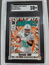 🌟 2023 Panini Clearly Donruss - Gridiron Marvels #10 Tyreek Hill SGC 10 Dolphin