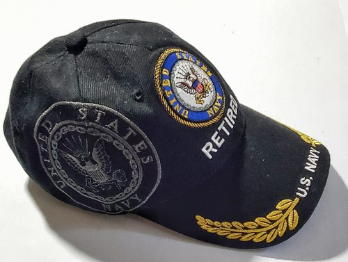 B) U S NAVY RETIRED Cap/Hat Military w 