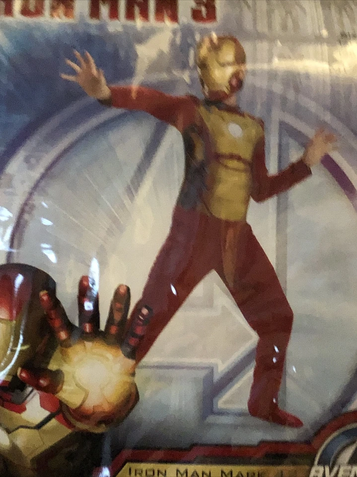 Marvel Iron Man 3 Avengers Mark 42 Niños Talla 7-8 Niño Disfraz Halloween Nuevo Foto 2 de 4