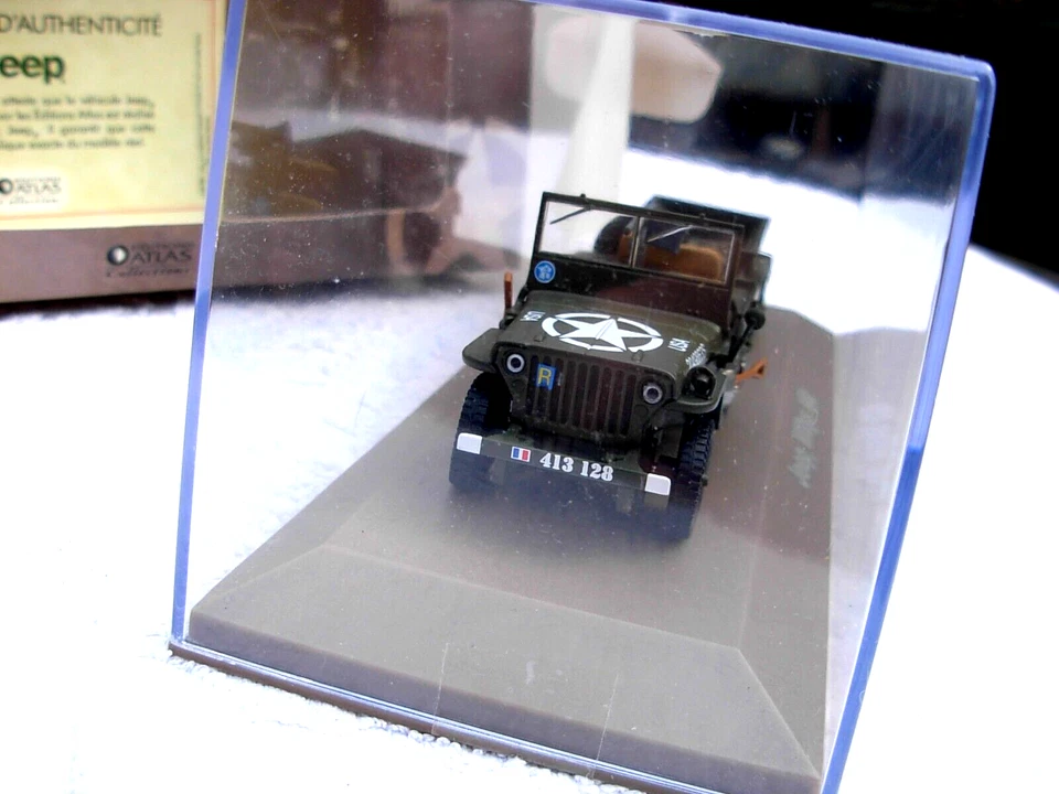 Véhicule Militaire Blindé Armée Transport Atlas 1/43 Voiture Jeep Willys MB - Photo 2/3