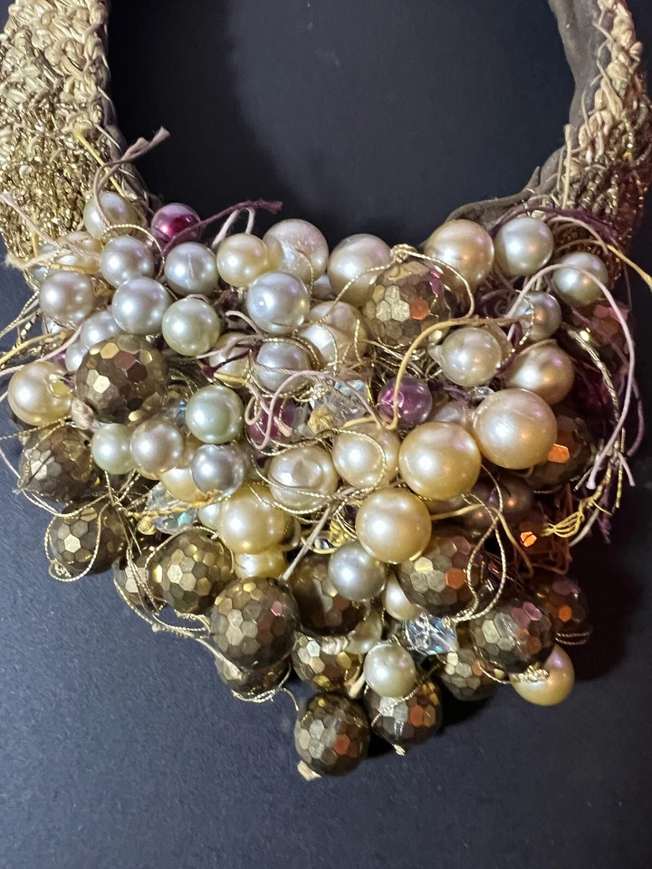 COLLAR HECHO A MANO SARA BASCH ISRAELI IMPORTANTE DISEÑADOR ROBLE FIRMADO ENVÍO GRATUITO Foto 3 de 4