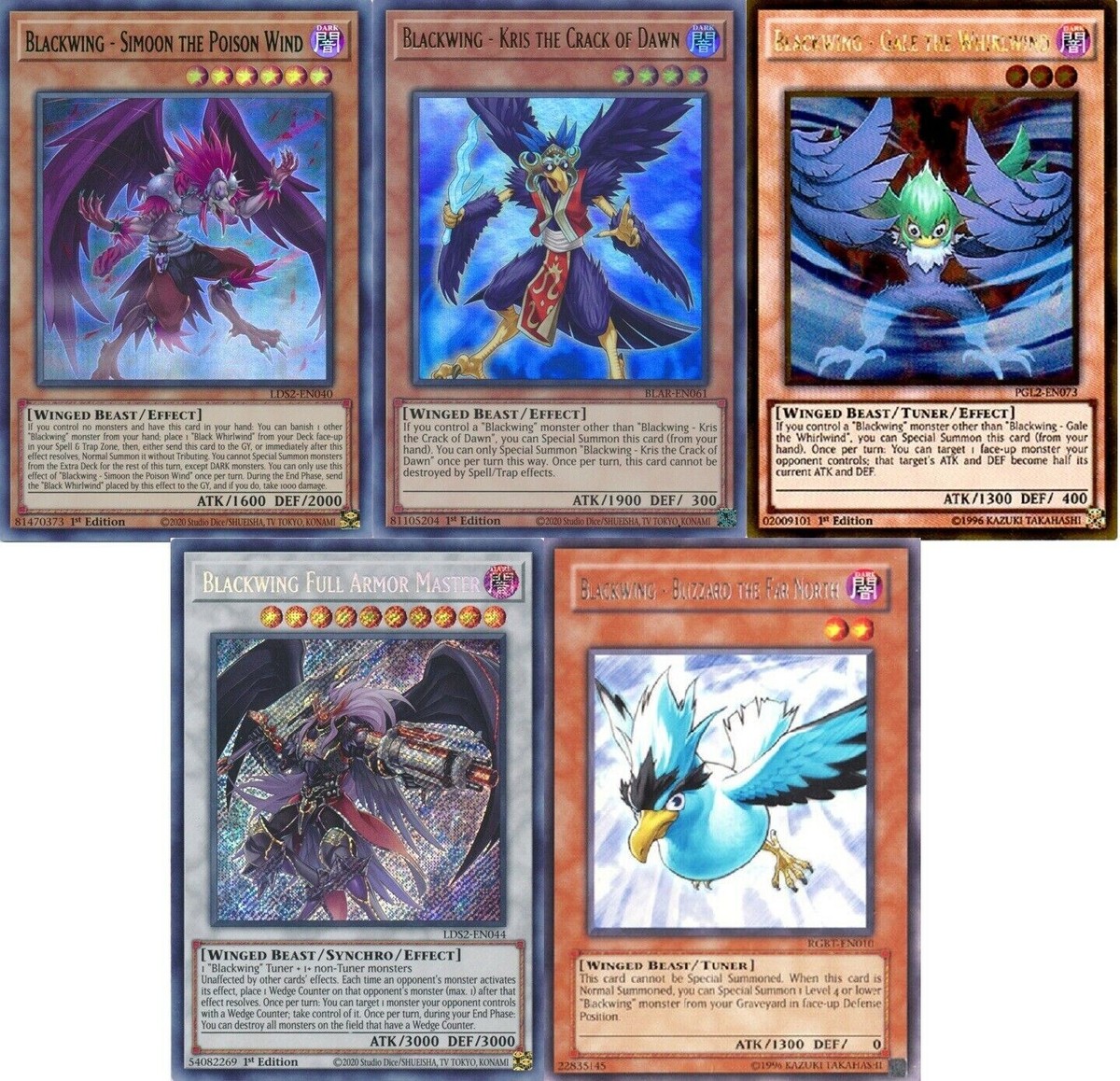 Yugioh Complete Blackwing Deck! Full Armor Master Raidraptor Ars **HOT** +  Bonus | eBay