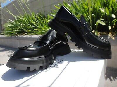 Alexander McQueen WANDER Leather Penny Loafers Platform Alexander McQueen WANDER Leather Penny Loafers Platform