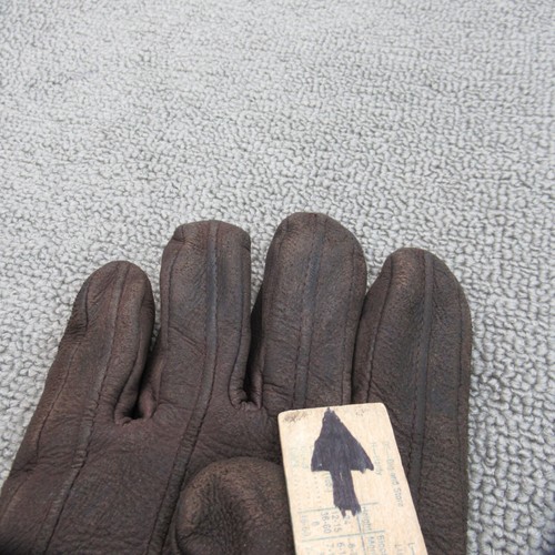 LL Bean Gloves Mens Medium Brown Deerskin Thinsulate Primaloft USA Made Vtg - Picture 12 of 15