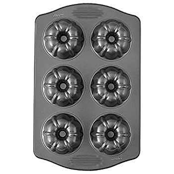 Excelle Elite Mini geriffelte Röhre Kuchenform, 6 Hohlräume - Bild 4 von 5