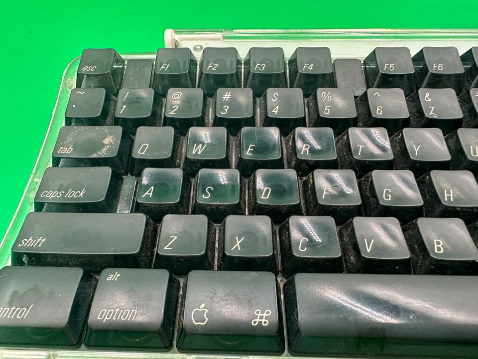 Vintage Apple Pro Keyboard USB Wired Black Transparent ~ Model M7803 ~ - Image 2 of 4
