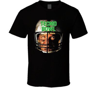 Tecmo Bowl Box Art Retro Football Video Game T Shirt 