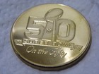 Super Bowl 50 On The Fifty Anniversary Collectible Coin Nfl Licensed