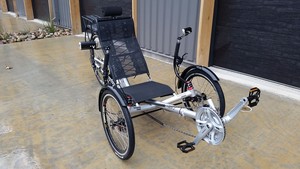 folding electric recumbent trike
