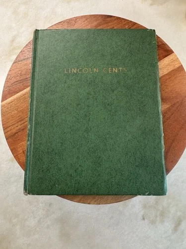 1909 Thru 1954 Lincoln Wheat Penny Whitman Green Album Book with Coins
