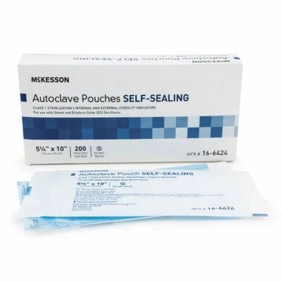 Sterilization Pouch Ethylene Oxide Gas / Steam 5-1/4 X