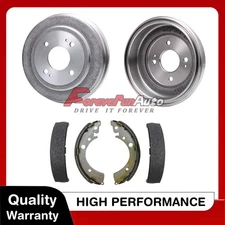 REAR Solid Brake Drums + brake Shoes For Honda Civic Accord