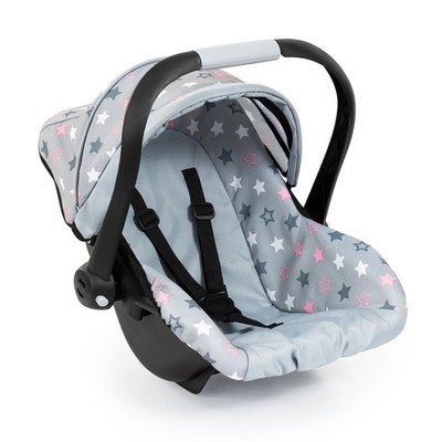 Bayer Baby Doll Car Seat Retractable Canopy Harness For Dolls Up To 18 In