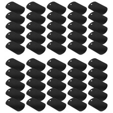 50 Pcs Metal Stamping Blanks Black for Stamping, Engraving Blanks Aluminum4361