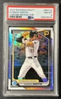 KONNOR GRIFFIN PSA 8 2024 BOWMAN CHROME DRAFT #BDC-22 REFRACTOR 1ST PROSPECT 074
